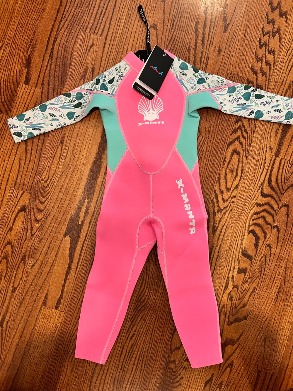 Kids' Pink & Teal Neoprene Wet Suit NWT